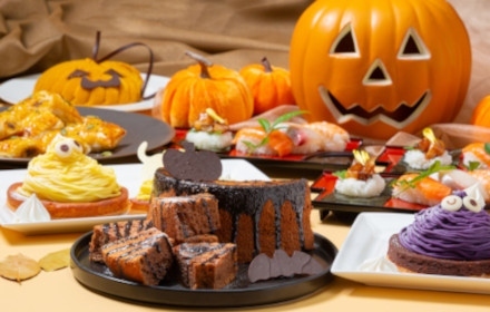 ハロウィーンフェア"お寿司とハロウィーンデザート"