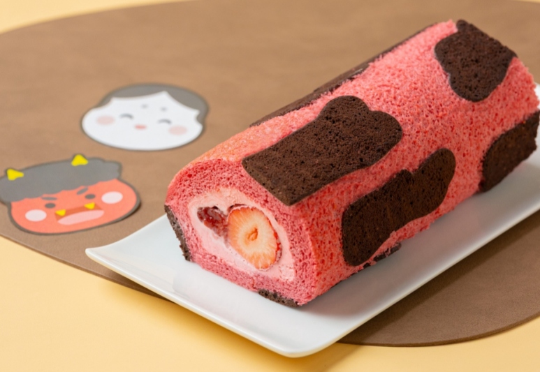 節分ロールケーキ「赤鬼」